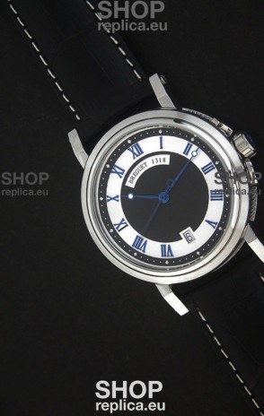 Breguet De La Marine Swiss Replica Watch in Black & White Dial