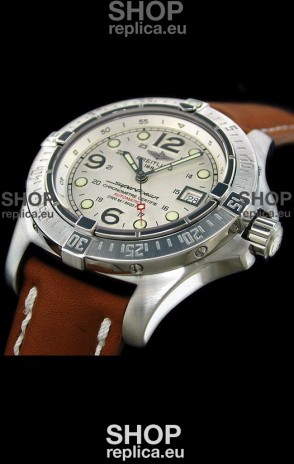 Breitling Superocean Steelfish Swiss Replica Watch in White Dial