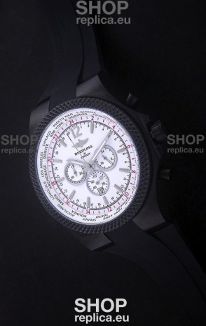 Breitling Bentley PVD Japanese Replica Watch in White Dial