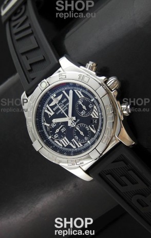 Breitling Chronomat Swiss Replica Watch in Rubber Strap