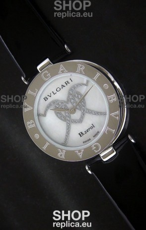 Bvlgari B.zerol Japanese Replica Quartz Watch in White Dial
