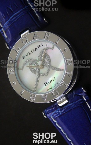Bvlgari B.zerol Japanese Replica Quartz Watch in White Dial
