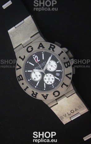 Bvlgari Diagono Titanium Japanese Replica Quartz Watch
