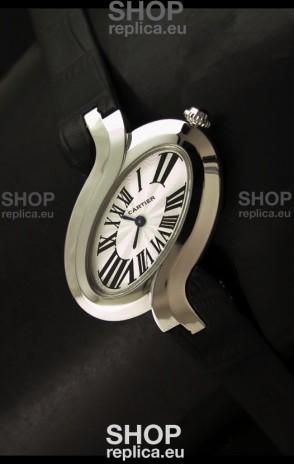 Delices De cartier Japanese Watch in Black Strap