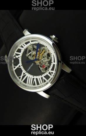 Rotonde De Cartier Cadran Love Japanese Replica Watch - Stainless Steel Case
