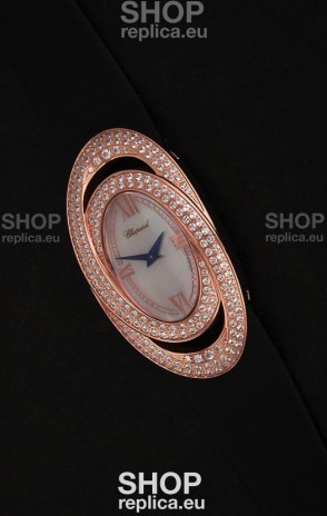Chopard Xtravagza Swiss Replica Watch in Black Strap