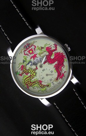 Corum Imitation Ceramics Japanese Replica Watch in White Dial