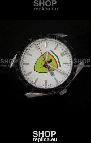 Ferrari Scuderia Watch in White Dial