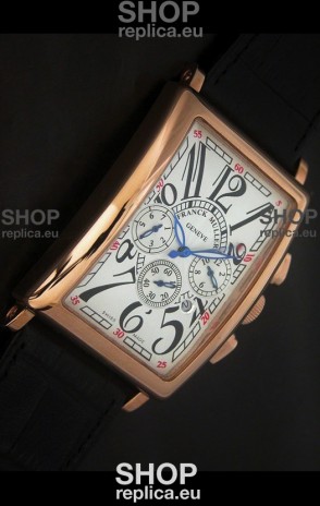 Franck Muller Long Island Japanese Replica Watch in White Dial