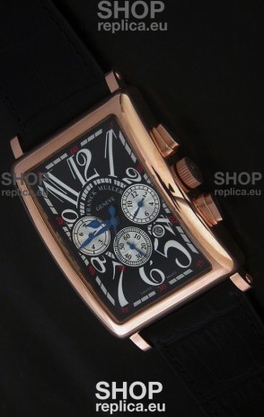 Franck Muller Long Island Japanese Replica Watch in Black Dial