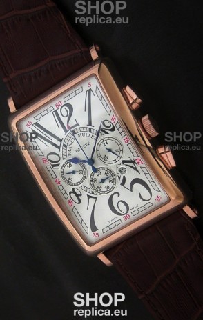 Franck Muller Long Island Japanese Replica Watch in White Dial