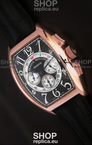 Franck Muller Tourbillon Japanese Replica Watch in Black Dial
