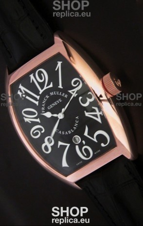 Franck Muller Crazy Hours Japanese Replica Watch in Black Dial