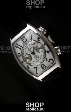 Franck Muller Casa Blanca Japanese Replica Watch in White Dial