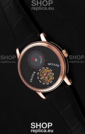 Franck Muller Classic Tourbillon Japanese Replica Watch in Black Dial