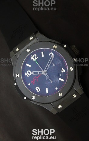 Hublot Ayrton Senna Swiss Watch in PVD Case