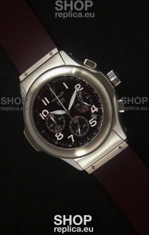 Hublot MDM Geneve Japanese Watch in Dark Red Dial