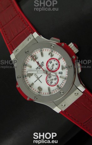Hublot Big Bang Geneve Japanese Replica Watch in Aspen White Dial