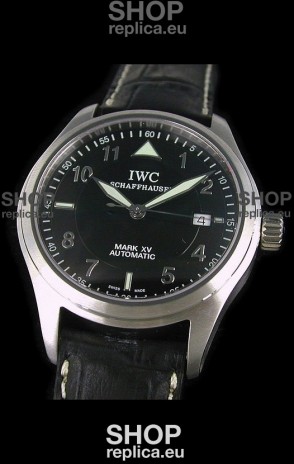 IWC Pilot MARK-XV Swiss Replica Watch in Black