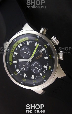 IWC Schaffhausen Cousteau Divers Japanese Replica Watch in Black