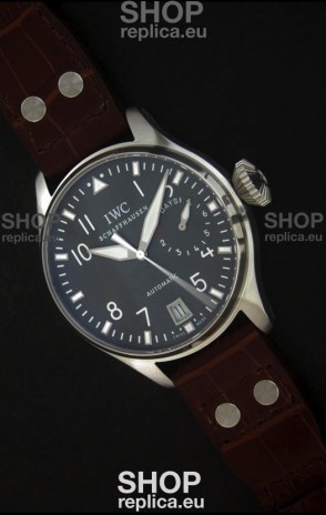 IWC Die Grosse Fliegeruhr Swiss Replica Watch in Black Strap