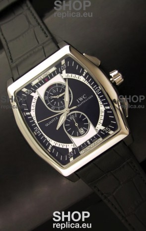 IWC Schaffhausen Japanese Replica Watch in Black Dial