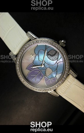 Jaeger LeCoultre Japanese Quartz Movement Ladies Watch - White Dial