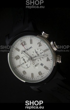 Montblanc Timewalker Watch Chrono in White Dial