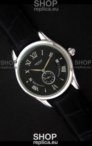 Mont Blanc Star Chrono Watch in Black Dial