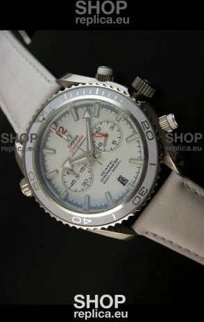 Omega Seamaster The Planet Ocean Japanese Replica Watch in White