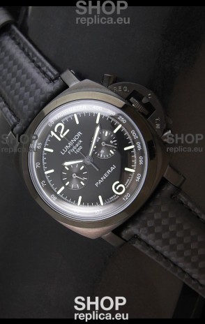 Panerai Luminor FlyBack 1950 Watch in Black PVD