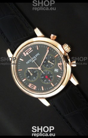 Patek Philippe Perpetual Calender Japanese Steel Watch in Grey Dial