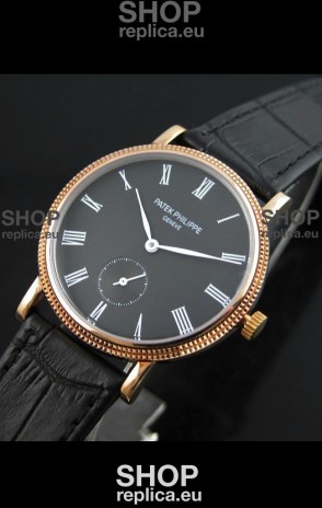 Patek Philippe Calatrava Japanese Mens Watch in Grey Dial
