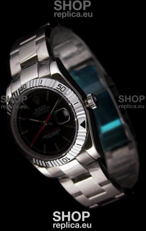 Rolex Datejust Turn O Graph Replica Watch in Black Dial