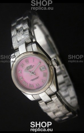 Rolex Datejust Oyster Perpetual Superlative ChronoMeter Swiss Watch in Pink Dial