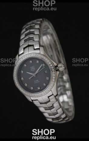 Tag Heuer Link Swiss Ladies Watch in Mother of Pearl Grey Dial