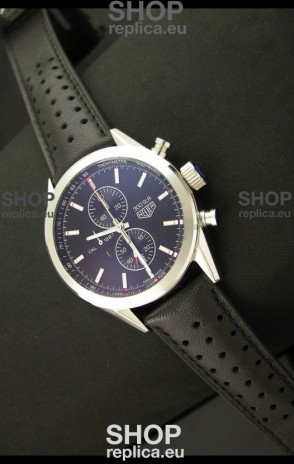 Tag Heuer Carrera Quartz Japanese Replica Watch in Black Dial