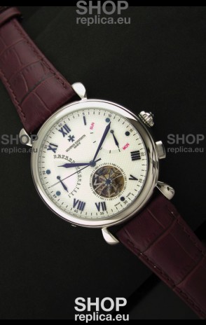 Vacheron Constantin Reserve Tourbillon Japanese Replica Watch in White Dial