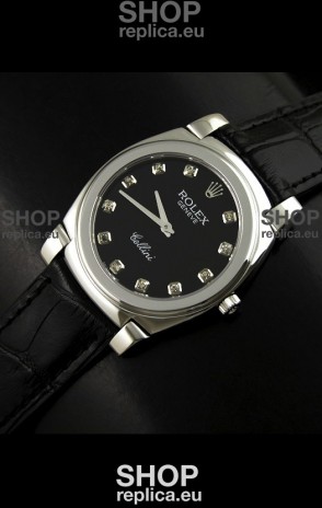 Rolex Cellini Japanese Replica Watch in Diamond Hour Markers