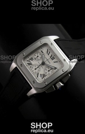 Cartier Santos 100 Chronograph - 1:1 Mirror Replica Watch