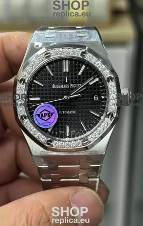 Audemars Piguet Royal Oak 37MM Black Dial Watch in 3120 Movement - 1:1 Mirror Replica