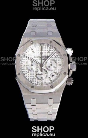 Audemars Piguet Royal Oak Chronograph White Dial 904L Steel 1:1 Mirror Replica