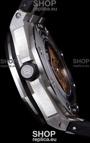 Audemars Piguet Royal Oak Diver Swiss Replica Watch Black Dial 1:1 Quality 3120 Movement 904L Steel 