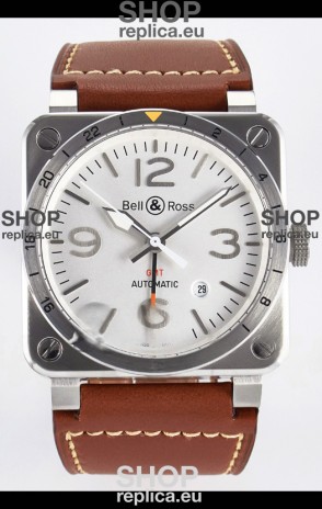 Bell & Ross BR03-93 GMT Edition White Dial 1:1 Mirror Replica Watch 