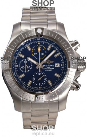 Breitling Avenger Chronograph 45 Blue Dial 1:1 Mirror Swiss Replica Watch 