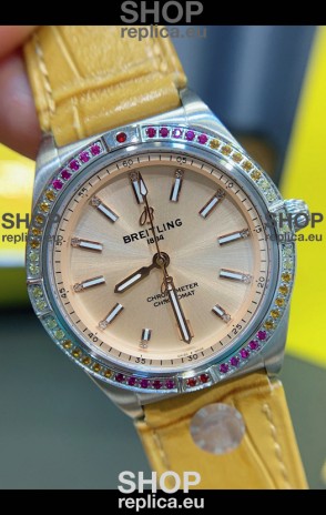 Breitling Chronomat Automatic 36MM 1:1 Mirror Swiss Replica Watch Steel Case
