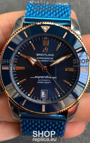 Breitling SuperOcean Heritage II B20 44MM Blue Dial Two Tone Bezel 1:1 Mirror Replica