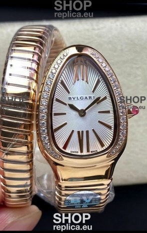 Bvlgari Serpenti Edition Rose Gold Casing Watch in 1:1 Mirror Quality