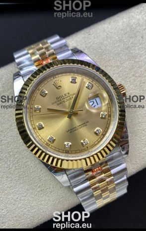 Rolex Datejust 126333 41MM ETA 3235 Swiss 1:1 Mirror Replica Watch in Yellow Gold 904L Steel - 1:1 Mirror