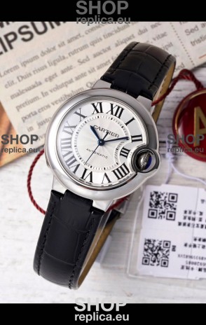 Ballon De Cartier Swiss Automatic White Dial Mirror Quality 33MM in Stainless Steel 